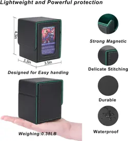 Card Deck Box for Commander Display Fits 100 Double Sleeved AFIING MTG Storage - Image 2