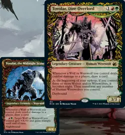 WEREWOLF Innistrad Commander Deck MTG Magic Wolf Tovolar Dire Overlord Green Red - Image 1