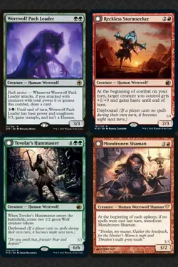 WEREWOLF Innistrad Commander Deck MTG Magic Wolf Tovolar Dire Overlord Green Red - Image 2