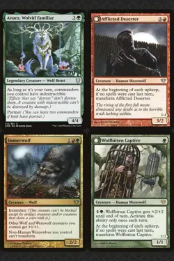 WEREWOLF Innistrad Commander Deck MTG Magic Wolf Tovolar Dire Overlord Green Red - Image 3