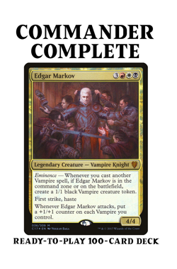 Edgar Markov VAMPIRE TRIBAL Magic MTG Custom Commander Deck - Image 1