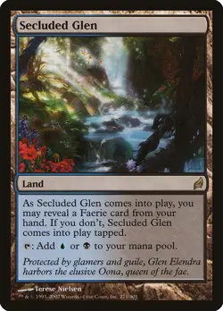 Secluded Glen Lorwyn HEAVILY PLD Land Rare MAGIC THE GATHERING MTG CARD ABUGames - Image 1