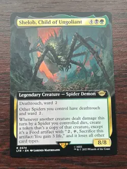 1x BORDERLESS SHELOB, CHILD OF UNGOLIANT - Lord of the RIngs - MTG - Magic - Image 1