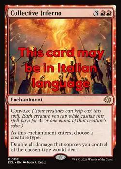 MTG COLLECTIVE INFERNO EXC - INFERNO COLLETTIVO 132 - ECL - MAGIC - Image 1