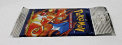 1999 Pokemon Base Set Unlimited Long Crimp Charizard Booster Pack LIGHT, SEALED - Image 4