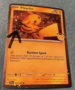 🌀DOUBLE SWIRL Pikachu 051/162 🌀2026 Pokemon Day 30th Anniversary Promo - Image 2