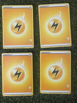 Pokemon TCG Lightning Energy Cards ( Pikachu Stamped ) - Image 1