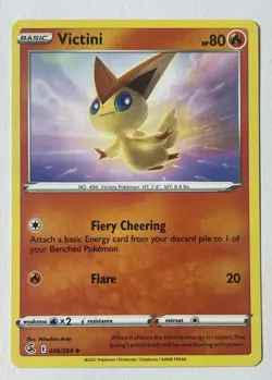 Pokemon : Fusions Strike - Victini - Regular 036/264 NM/M - Image 1