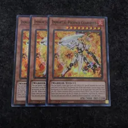 YUGIOH! 3x AMDE-EN049 IMMORTAL PHOENIX GEARFRIED SUPER RARE 1st ED Yu-gi-oh! - Image 1