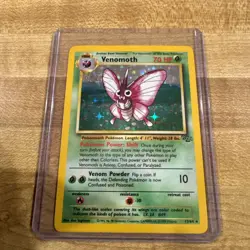 Pokemon TCG Venomoth Holo Rare Card 13/64 Unlimited Jungle Edition - Image 1