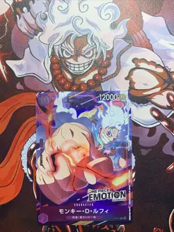 One Piece Card Game 2nd Anniversary Emotion Luffy P-041 Promo Foil - Image 1