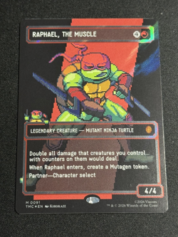 🌈SURGE FOIL SHIPS ASAP NM Raphael, The Muscle Teenage Mutant Borderless MTG - Image 1