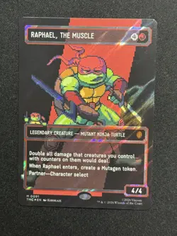 🌈SURGE FOIL SHIPS ASAP NM Raphael, The Muscle Teenage Mutant Borderless MTG - Image 2