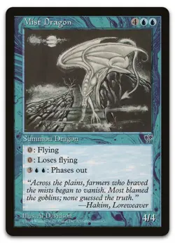 Mist Dragon (LP) Mirage MIR Magic MTG - Image 1