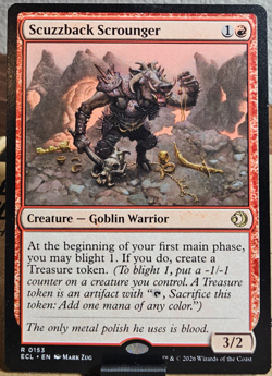 Scuzzback Scrounger Lorwyn Eclipsed Magic the Gathering NM Rare - Image 1