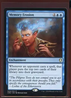 Memory Erosion Rare NM Commander Anthology II 2 Magic the Gathering MTG - Image 1