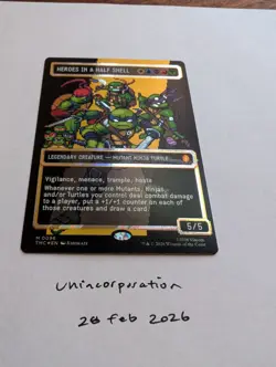 Heroes in a Half Shell - Surge Foil Pixel Art MTG - TMNT - Image 1