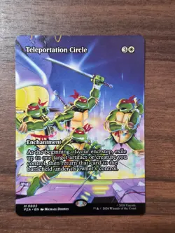 Teleportation Circle - Borderless Teenage Mutant Ninja Turtles MTG PZA 002 NM - Image 1