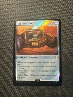 MTG Pip-Boy 3000 - Surge Foil - Extended Art, NM-Mint, English Universes Beyond: - Image 1