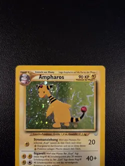 Pokemon TCG Ampharos 1/64 Neo Revelation German Holo Rare (With Swirl) - Image 2