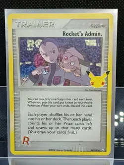 Rocket's Admin - 86/109 - Holo Rare Classic Pokemon Celebrations - Image 1