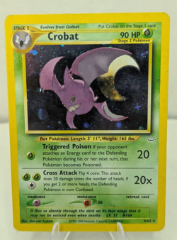 2000 Pokemon HOLO Crobat Neo Revelation #4/64 MP - Image 1