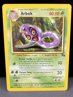 Pokemon TCG - Fossil - Arbok - 31/62 - Uncommon - Regular LP/NM - Image 1