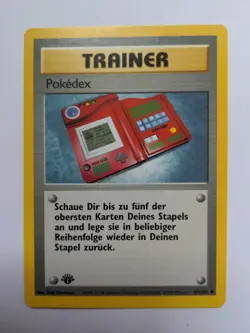 1st Edition Pokedex 87/102 - Base Set - Uncommon Trainer - German Pokemon - Image 1