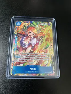Nami One Piece OP11-054 A Fist of Divine Speed Foil Alternate Art Super Rare - Image 1