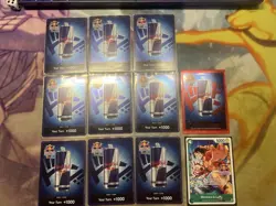 Red Bull X One Piece Card Game Double Don!! Monkey D Luffy Promo + Foil Don Set - Image 1