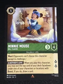 Disney Lorcana Winterspell Minnie Mouse - Mrs. Cratchit 88/204 NM Rare - Image 1