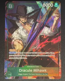 OP12-030 Dracule Mihawk SR Alt Art AA One Piece Card Game TCG - Image 1
