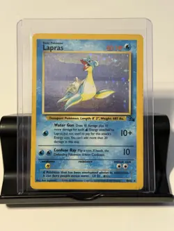 Lapras - 10/62 - Holo Rare - Fossil - Pokemon Card - HP - Image 1