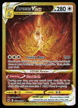 Arceus VSTAR GG70/GG70 Secret Rare Crown Zenith Pokemon Card - Image 1