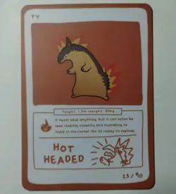 Ty (Typhlosion) 23/90 - Pokedoodles Set 1 - Pokemon Card non-holo - Image 1