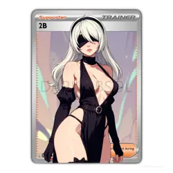 2B | Beautiful Waifu Card - Goddess ACG Custom DIY Fan Art Card - Image 1