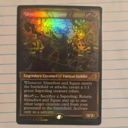 Wizards Slimefoot and Squee Prerelease Foil Black Red Green - Image 1