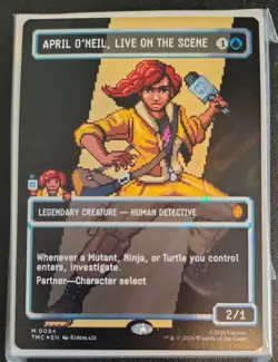 April O'Neil, Live on the Scene (Surge Foil) MTG - TMNT - Pack Fresh - Image 1