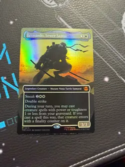 Leonardo, Sewer Samurai Teenage Mutant Ninja Turtles Borderless Foil Mythic Rare - Image 1