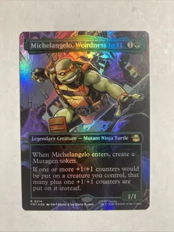 Michelangelo, Weirdness to 11 (Borderless) Teenage Mutant Ninja Turtles Foil - Image 1