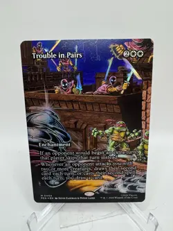 Trouble in Pairs - Foil - Borderless Teenage Mutant Ninja Turtles MTG - Image 1