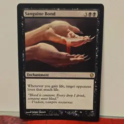 Magic: The Gathering Sanguine Bond Enchantment Rare Commander 2013 Black Regular - Image 1