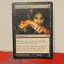 Magic: The Gathering Exquisite Blood Enchantment Black Rare Avacyn Restored Reg… - Image 1