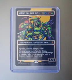 Heroes in a Half Shell - Surge Foil Pixel Art MTG - TMNT - Image 1