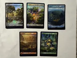 MTG Final Fantasy Chocobo Track Lands Complete Set FIC 480 481 482 483 484 - Image 1