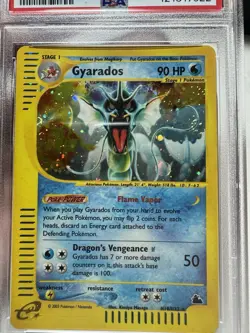 Gyarados Holo Psa 8 With Swirl 🌀 2003 Skyridge Pokemon - Image 3