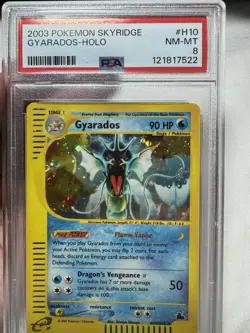 Gyarados Holo Psa 8 With Swirl 🌀 2003 Skyridge Pokemon - Image 4