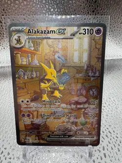 Pokemon Alakazam ex Full Art Holo Special Illustration Rare 201/165 SV151 TCG - Image 1