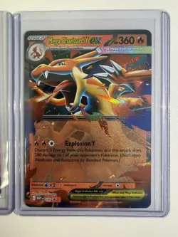 Mega Charizard X ex 029 + Mega Charizard Y ex 030 MEP Promos - Pokemon TCG - NM - Image 3