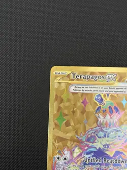 Terapagos Ex 173/142 Pokemon Stellar Crown Hyper Rare Gold NM - Image 2